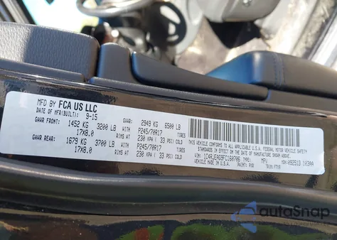 2015 Jeep Grand Cherokee Laredo из США, поврежденный, VIN 1C4RJEAG9FC160706